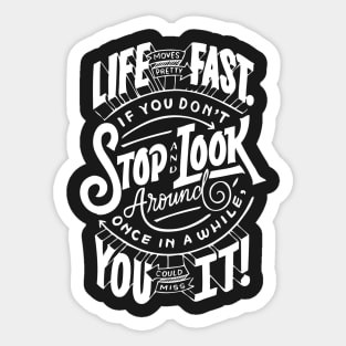 Life Quote Sticker